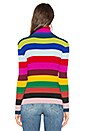view 3 of 4 Rib Turtleneck Pullover in Rainbow Multi
