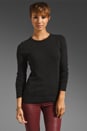 view 4 of 5 Jewel Trim Detachable Collar Sweater in Black