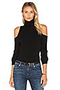 view 1 of 4 Open Shoulder Sweater in Black