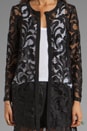view 4 of 5 Magnolia Lace Coat in Black