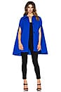 view 1 of 4 Funnel Neck Cape Coat in Cobalt