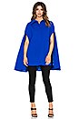 view 2 of 4 Funnel Neck Cape Coat in Cobalt