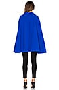 view 4 of 4 Funnel Neck Cape Coat in Cobalt