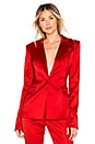 view 2 of 5 Fitted Blazer in Ruby Red