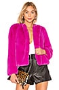 view 1 of 4 Faux Fur Jacket in Fuchsia