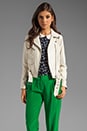 view 1 of 6 Featherweight Kid Leather Motorcycle Jacket in Ecru