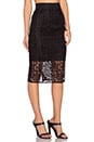 view 2 of 4 Jacquard Midi Skirt in Black