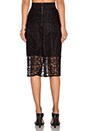 view 3 of 4 Jacquard Midi Skirt in Black
