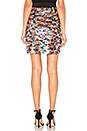 view 3 of 5 Sequin Modern Mini Skirt in Rainbow Multi