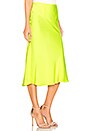 view 2 of 4 Bias Skirt in Neon Yellow