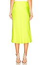 view 3 of 4 Bias Skirt in Neon Yellow
