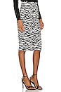 view 2 of 4 JUPE MIDI ZEBRA in Black & White