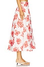 view 3 of 6 Juliet Rose Midi Skirt in Red & White