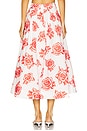view 4 of 6 Juliet Rose Midi Skirt in Red & White
