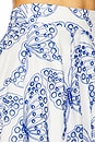 view 6 of 6 Butterfly Eyelet Skirt in White & Blue