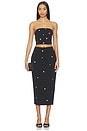 view 5 of 6 Heart Applique Maxi Skirt in Black