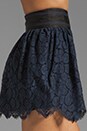 view 5 of 7 Begonia Scallop Lace Margaret Skirt in Navy
