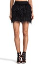 view 1 of 7 Cocktail Feather Mini Skirt in Black