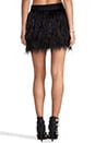 view 3 of 7 Cocktail Feather Mini Skirt in Black