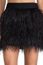 view 4 of 7 Cocktail Feather Mini Skirt in Black