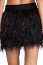 view 6 of 7 Cocktail Feather Mini Skirt in Black