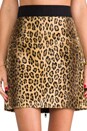 view 4 of 7 Cheetah Faux Fur Mini Pencil Skirt in Multi