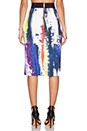 view 3 of 3 Printed Pencil Skirt in Graffiti Multi