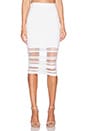 view 1 of 4 Illusion Stripe Skirt in White