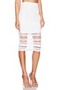 view 2 of 4 Illusion Stripe Skirt in White
