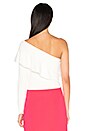 view 3 of 4 Flounce Top in White