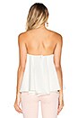 view 3 of 4 Ruffle Strapless Top in White