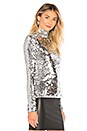 view 2 of 5 COL ROULÉ SEQUINS in Silver