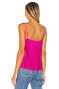 view 3 of 4 Stretch Silk Gia Cowl Neck Cami in Fuchsia