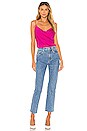 view 4 of 4 Stretch Silk Gia Cowl Neck Cami in Fuchsia