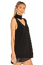 view 2 of 4 Cutout Mock Neck Tunic in Black
