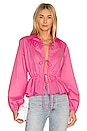 view 1 of 4 Brandy Poplin Top in Pink