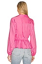 view 3 of 4 Brandy Poplin Top in Pink