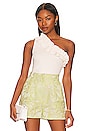 view 1 of 4 Ruffle One Shoulder Top in Ecru
