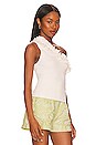 view 2 of 4 Ruffle One Shoulder Top in Ecru