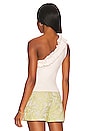 view 3 of 4 Ruffle One Shoulder Top in Ecru