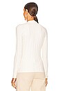 view 3 of 4 Twist Front Raglan Top in Ecru