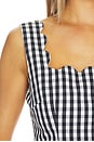 view 5 of 5 Mia Gingham Top in Black & White