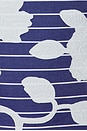 view 5 of 5 Adeline Floral Top in Blue & White