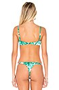 view 3 of 4 Palm Trees Bikini Top in Emerald