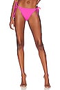 view 1 of 4 Cabana Textured Bikini Bottom in Neon Pink
