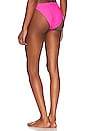 view 3 of 4 Cabana Textured Bikini Bottom in Neon Pink