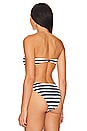 view 4 of 5 Cabana Nautical Stripe Bikini Top in Navy & White