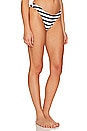 view 2 of 4 Margot Striped Bikini Bottom in Navy & White