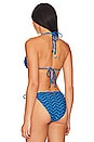 view 3 of 5 Jacquard Bikini Top in Blue Multi