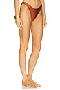 view 2 of 4 Margot Gloss Bikini Bottom in Copper